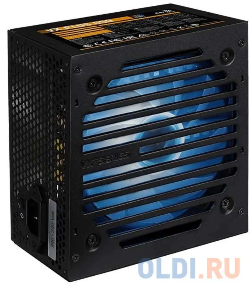 Блок питания aerocool vx plus 650 rgb 650 вт, фотография 1