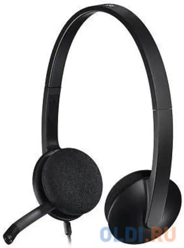Гарнитура logitech headset h340 черный, фотография 1