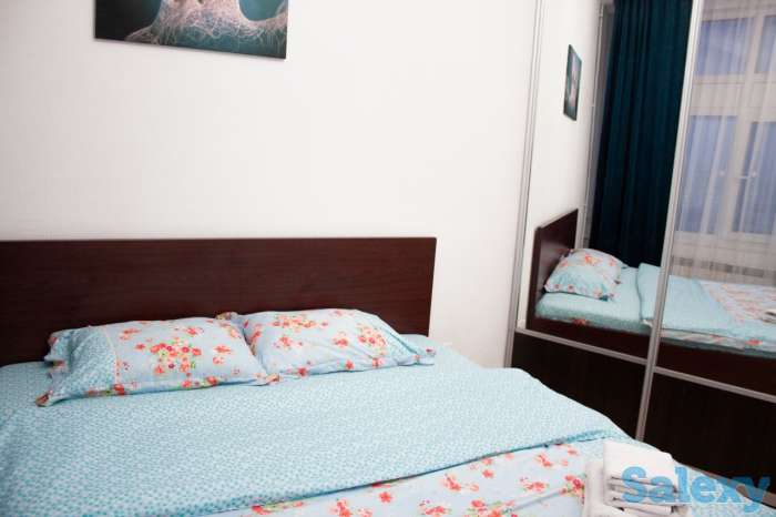 3 х квартира левый берег посуточно, Кунаева 12/2, фотография 2