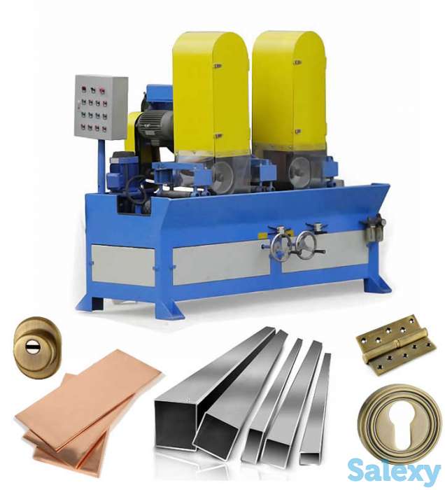 JZ-P1007 Станок для полировки металлической трубы из нержавеющей стали. 3 головки., фотография 1