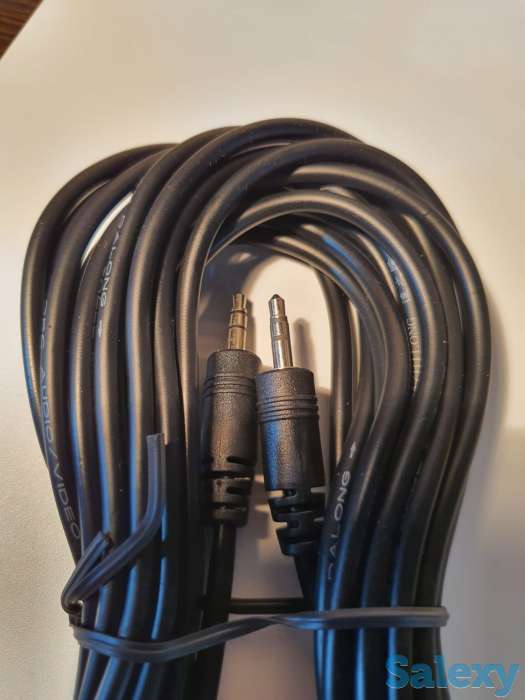 Аудио видео Кабель шнур AUX-AUX,  высококачественный 1.5 метров, фотография 6