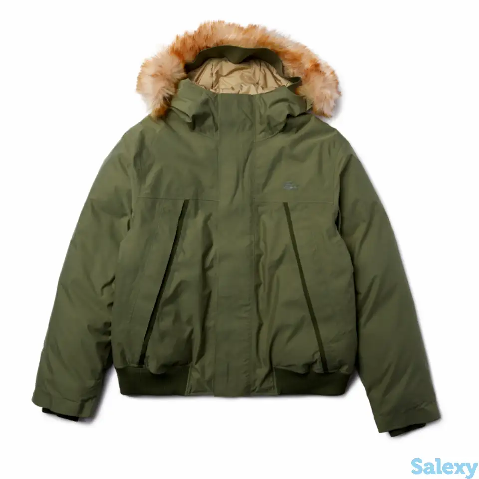 Мужская короткая парка lacoste с мехом, фотография 1