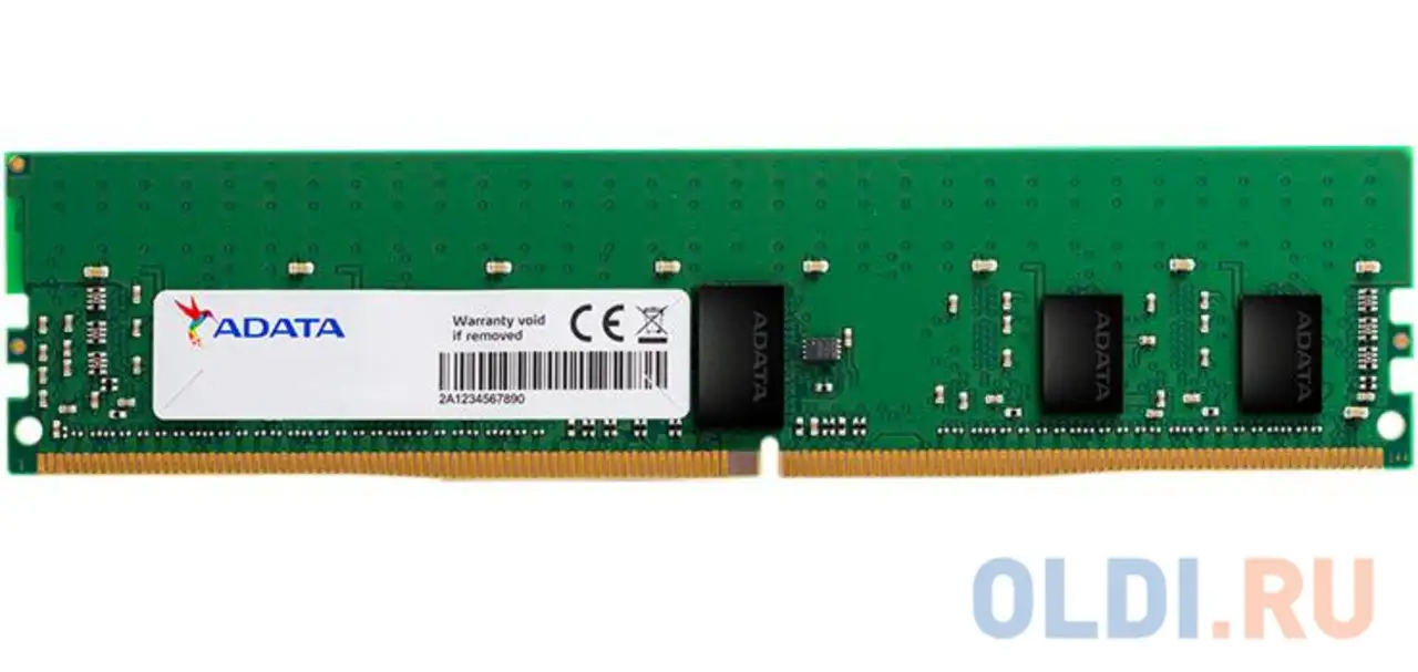 Модуль памяти adata 16gb ddr4 3200mt/s r-dimm ad4r3200316g22-bssc ecc, reg, ic, фотография 1
