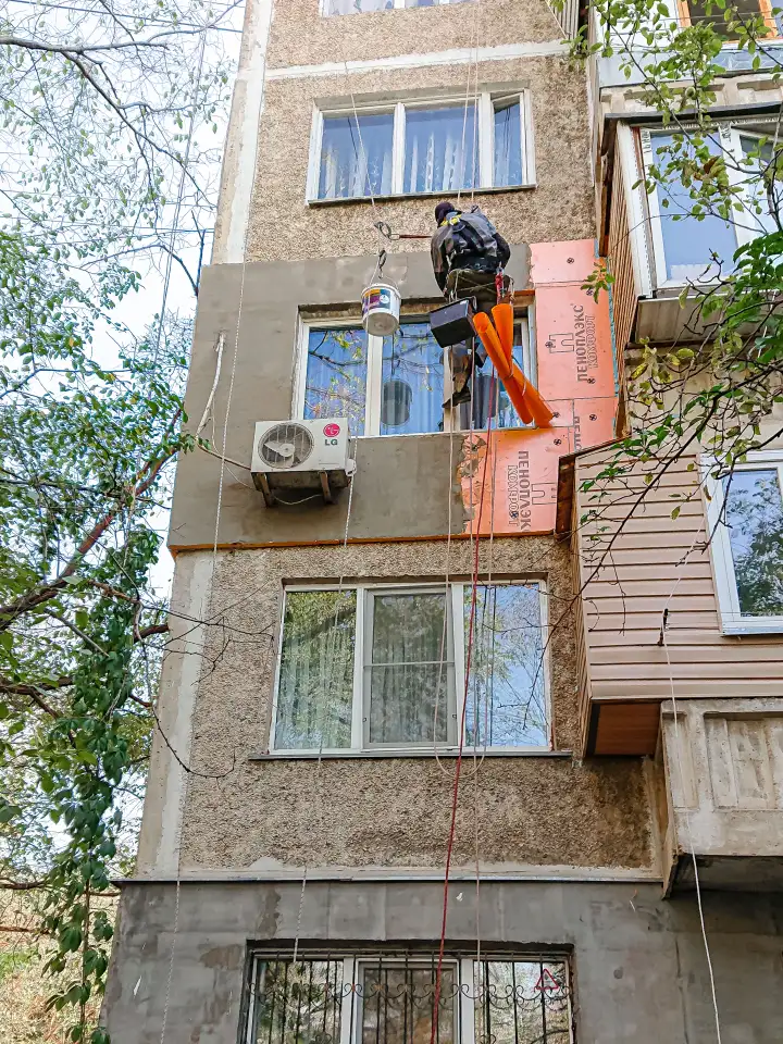 Промышленный альпинизм / Высотные работы / Высотно-монтажные работы / Высотный клининг / Альпинисты, фотография 10