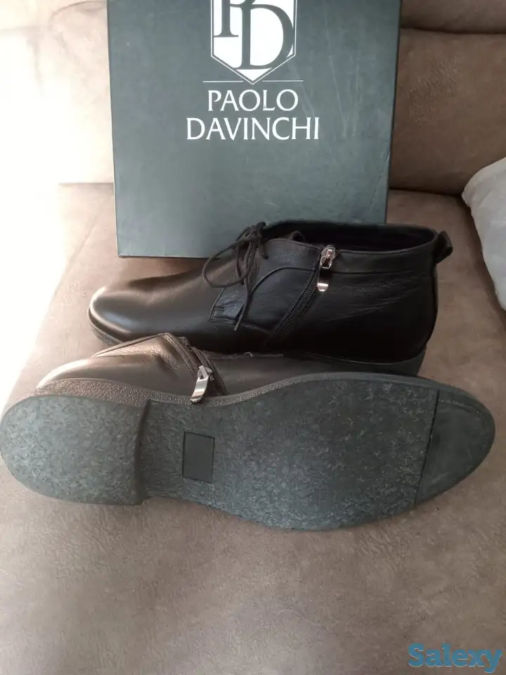 Мужские кожаные демисезонные ботинки., фотография 8