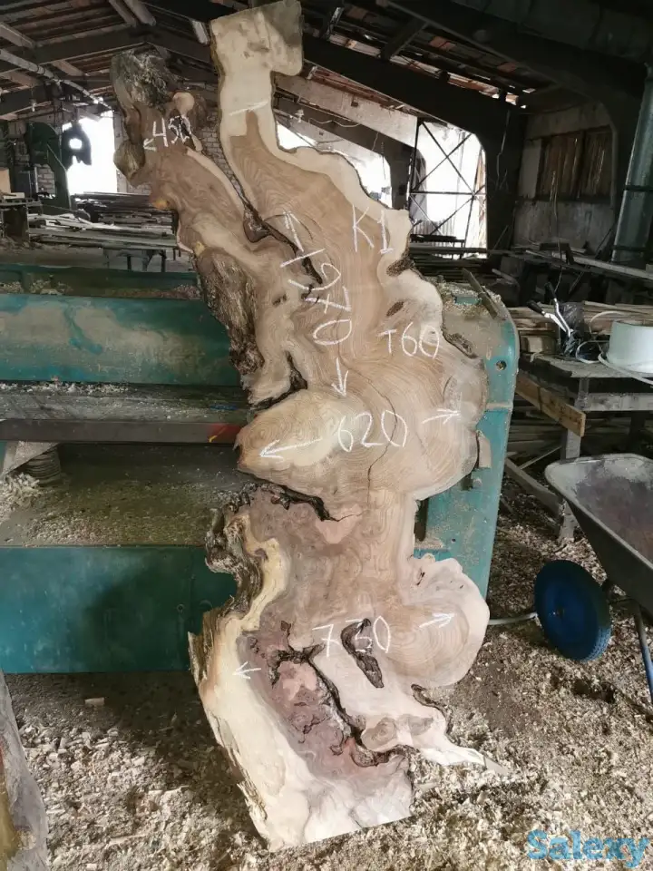 Слэбы от производителя из дуба, шпальтового бука, капового тополя, вербы, капового карагача, ясеня., фотография 2