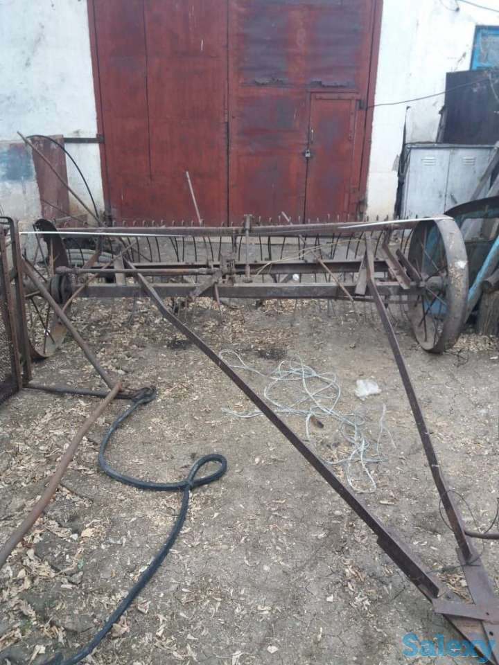 Сенокосилка однобрусковая +грабли + волокуша, фотография 1