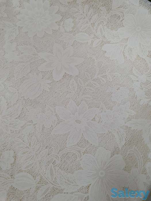 Красивая ажурная скатерть на круглый стол диаметр 178 см Япония, фотография 3