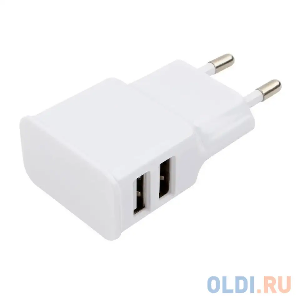 Адаптер питания cablexpert mp3a-pc-11 100/220v - 5v usb 2 порта, 2.1a,, фотография 1