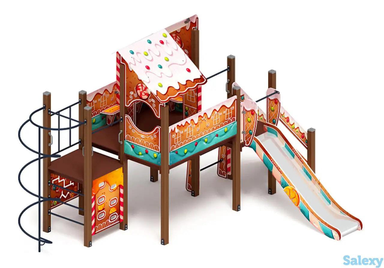 Теремок (пряничный домик) - дик 2.07.01-02 - игровой комплекс h=1200, фотография 1