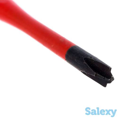 Отвертка для винтов тонкая с шлицем plusminus ph knipex kn-982402sls, фотография 4