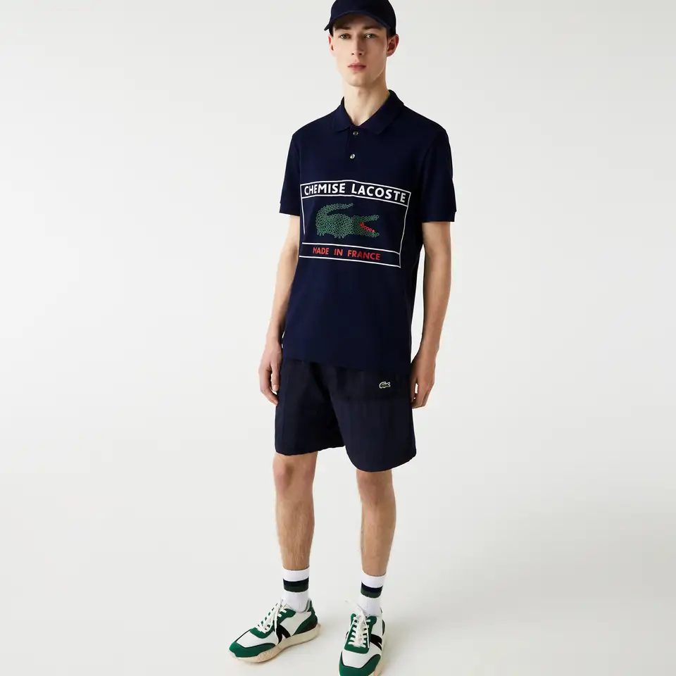 Мужское поло lacoste classic fit из органического хлопка, фотография 1
