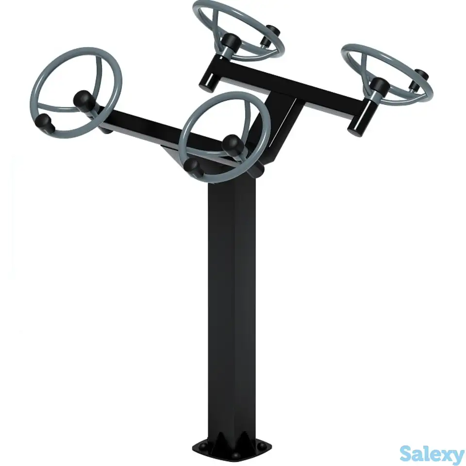 Рули (положение стоя) серый - уличный тренажер - ст 101-13, фотография 2