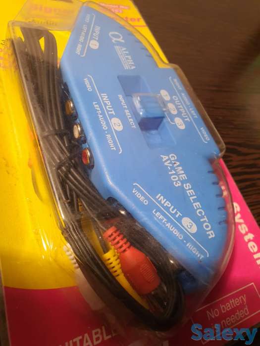 3в1 аудио видео AV RCA конвертер преобразователь разветвитель DVD, фотография 3