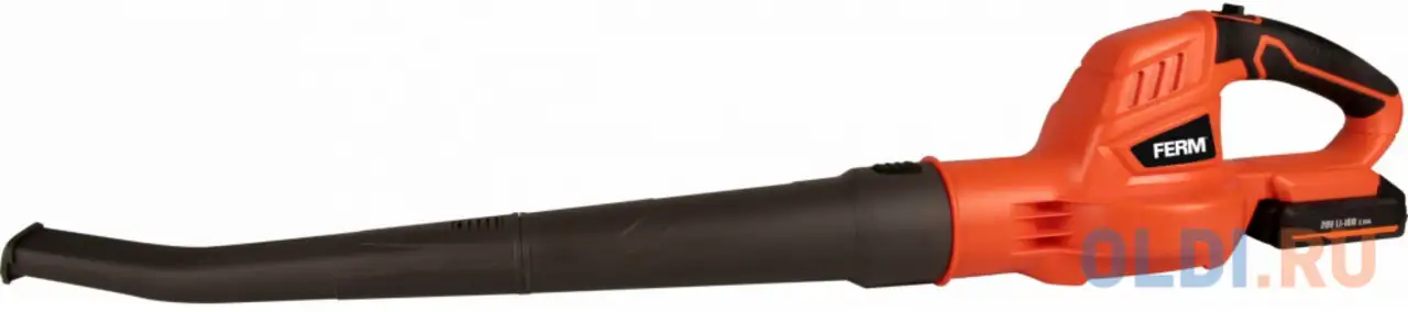 Воздоходувка акк. ferm, 20 в., в комплекте акк li-ion 2ah., зуб, фотография 1