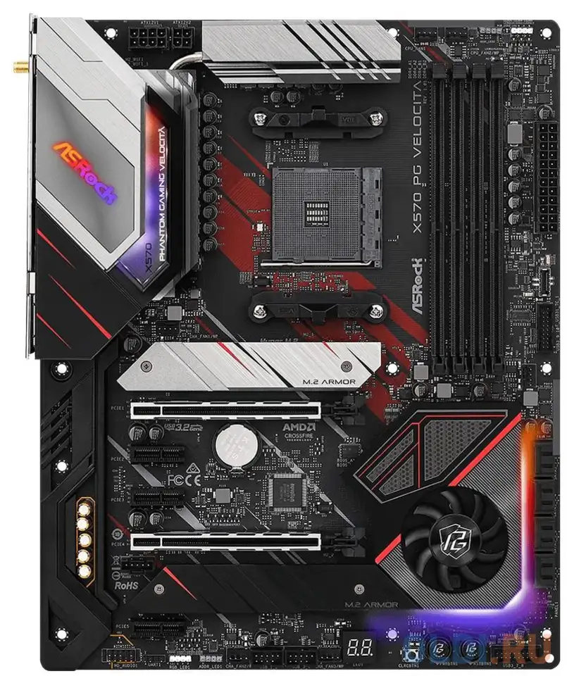 Материнская плата asrock x570 pg velocita, фотография 1