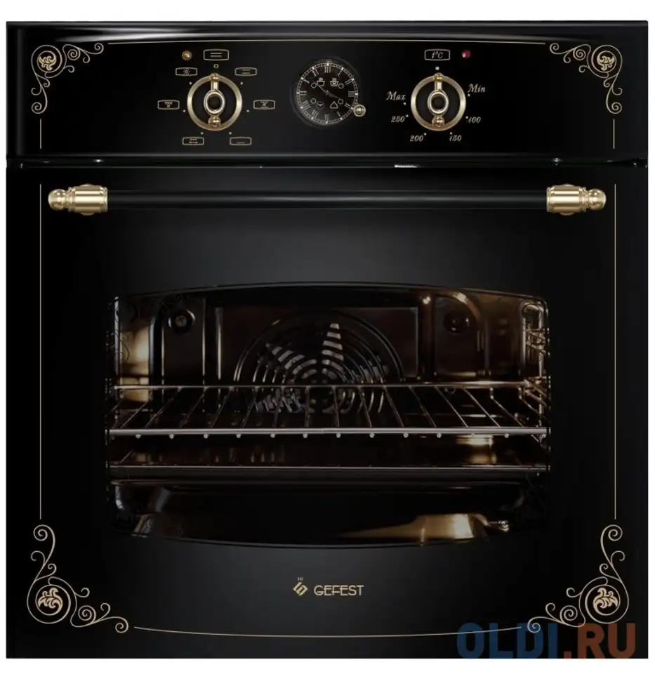 Электрический шкаф gefest эдв да 602-02 к93 черный, фотография 1