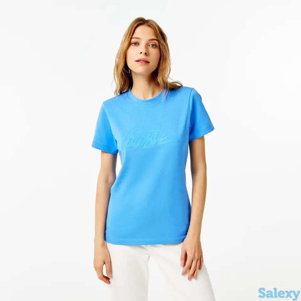 Женская футболка lacoste slim fit, фотография 1