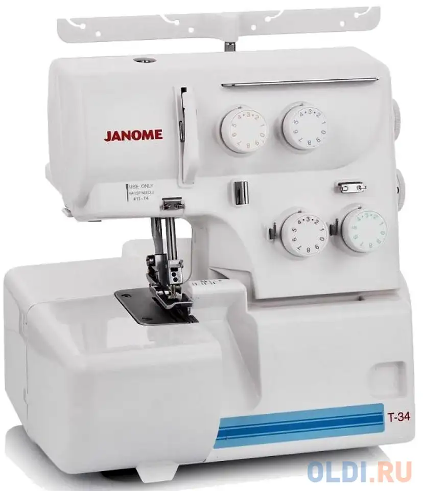 Оверлок janome t34 белый, фотография 1