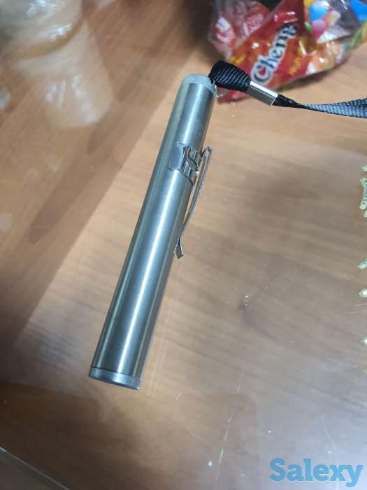 Фонарик серебреного цвета малый, фотография 4