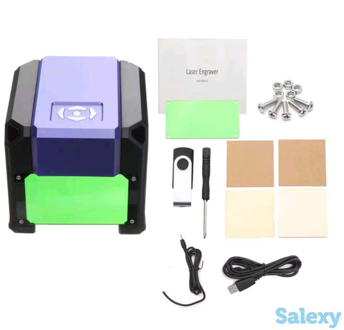 Лазерный гравировальный мини станок 1000МВт., фотография 1