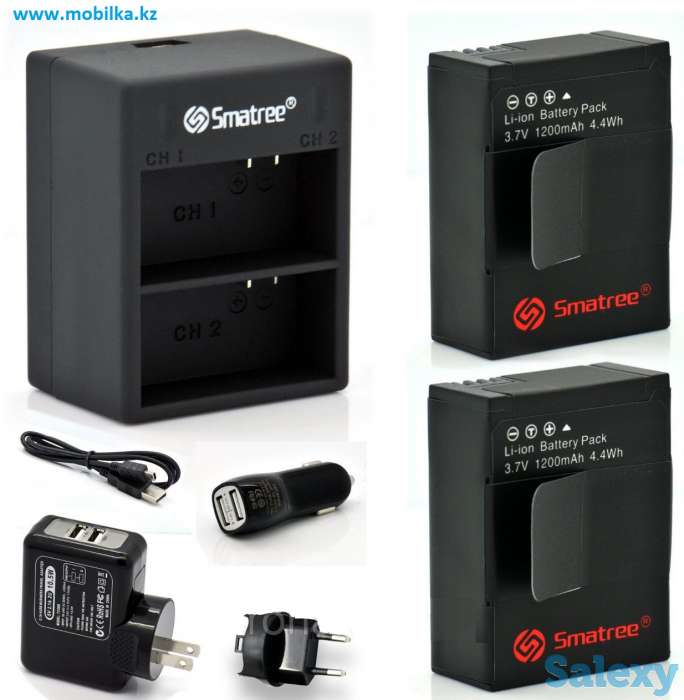 Продам комплект аккумуляторов для GoPro HERO 3/3+, Smatree® A2C-003, фотография 1
