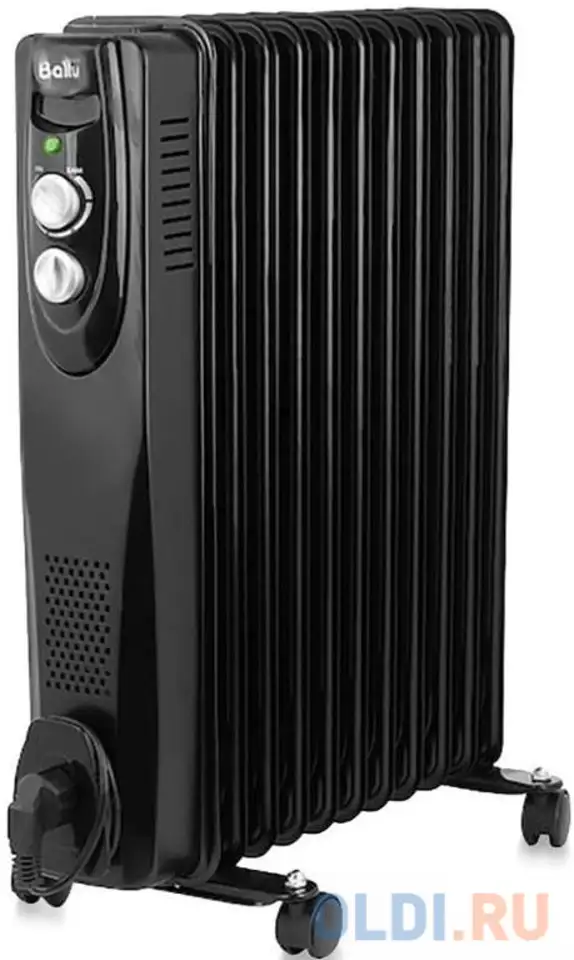 Масляный радиатор ballu boh/cl-11brn 2200 вт чёрный, фотография 1