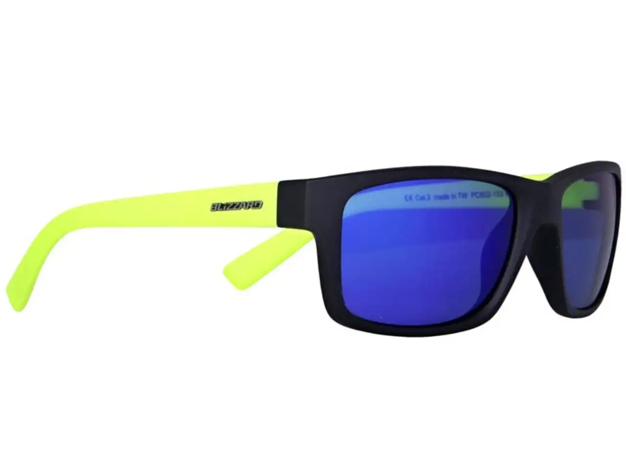 Очки солнцезащитные blizzard new york dark blue matt/neon yellow matt, фотография 3