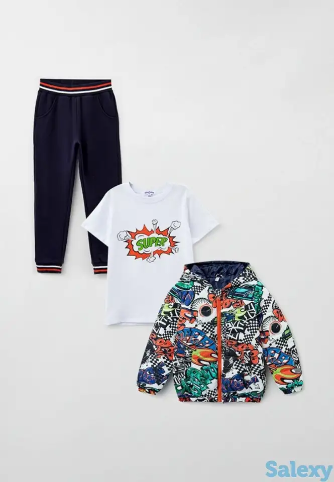 Куртка утепленная, футболка и брюки спортивные playtoday, фотография 1