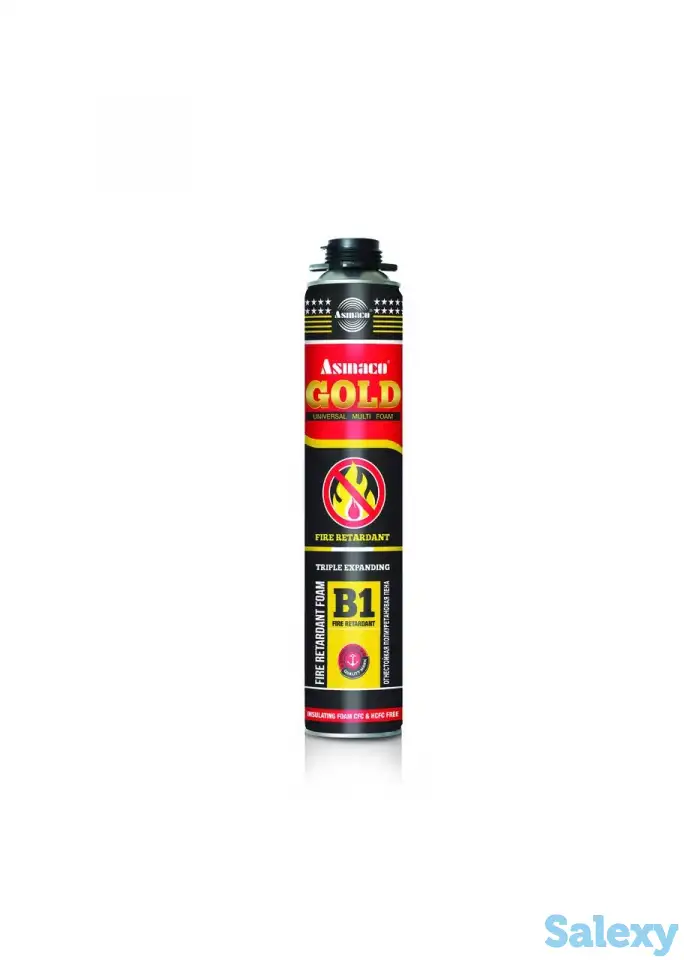 ОГНЕСТОЙКАЯ ПОЛИУРЕТАНОВАЯ ПЕНА (B1) ASMACO GOLD, фотография 1