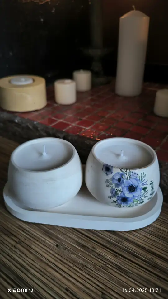 Свечи кашпо, фотография 10