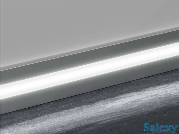 плинтус СВЕТОДИОДНЫЙ с подсветкой ЛЕД алюминиевый, фотография 1