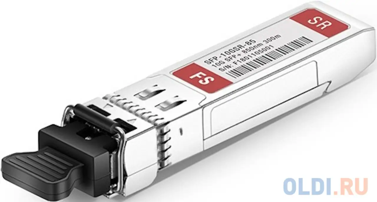 Трансивер/ fs for mellanox mfm1t02a-sr compatible 10gbase-sr sfp+ 850nm 300m dom, фотография 1