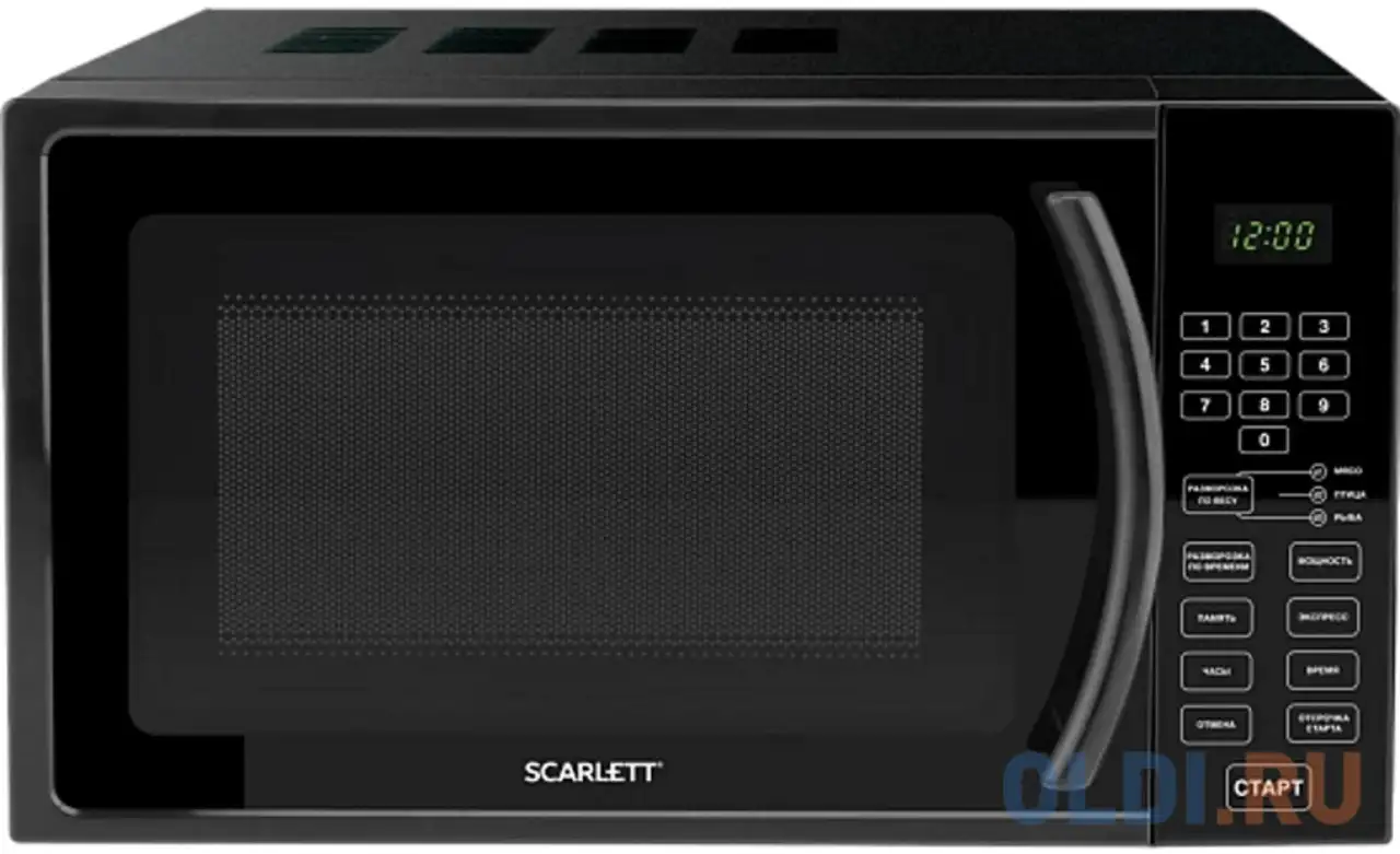Микроволновая печь scarlett sc-mw9020s08d 700 вт чёрный, фотография 1
