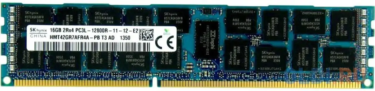 Оперативная память для компьютера hynix hmt42gr7afr4a-pb dimm 16gb ddr3 1600mhz, фотография 1