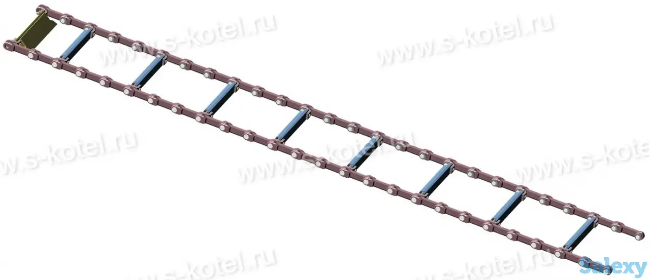 Полотно скребковое питателя сырого угля ПС, ПСУ черт. 3.179.80-0-СБ, фотография 1