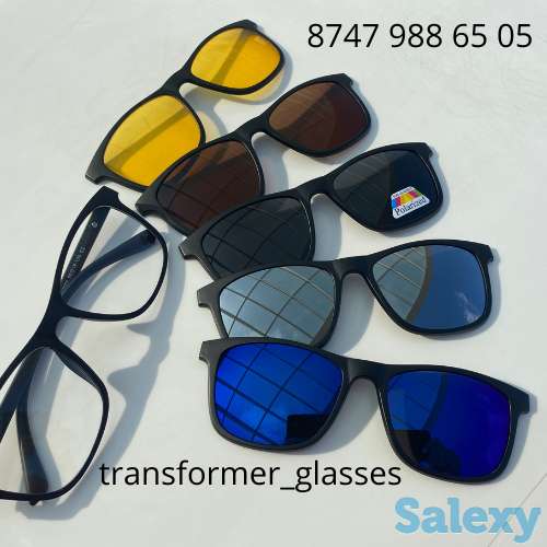 Очки 5 в 1 с магнитными насадками, фотография 1