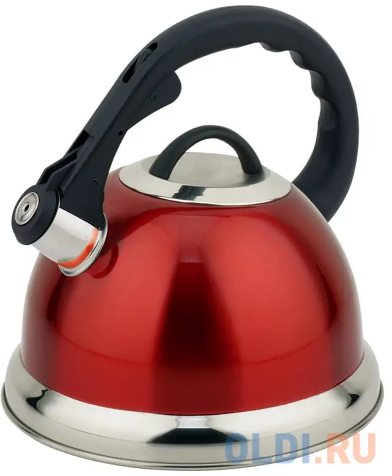 Чайник teco tc-115-r чёрный красный 3 л нержавеющая сталь, фотография 1