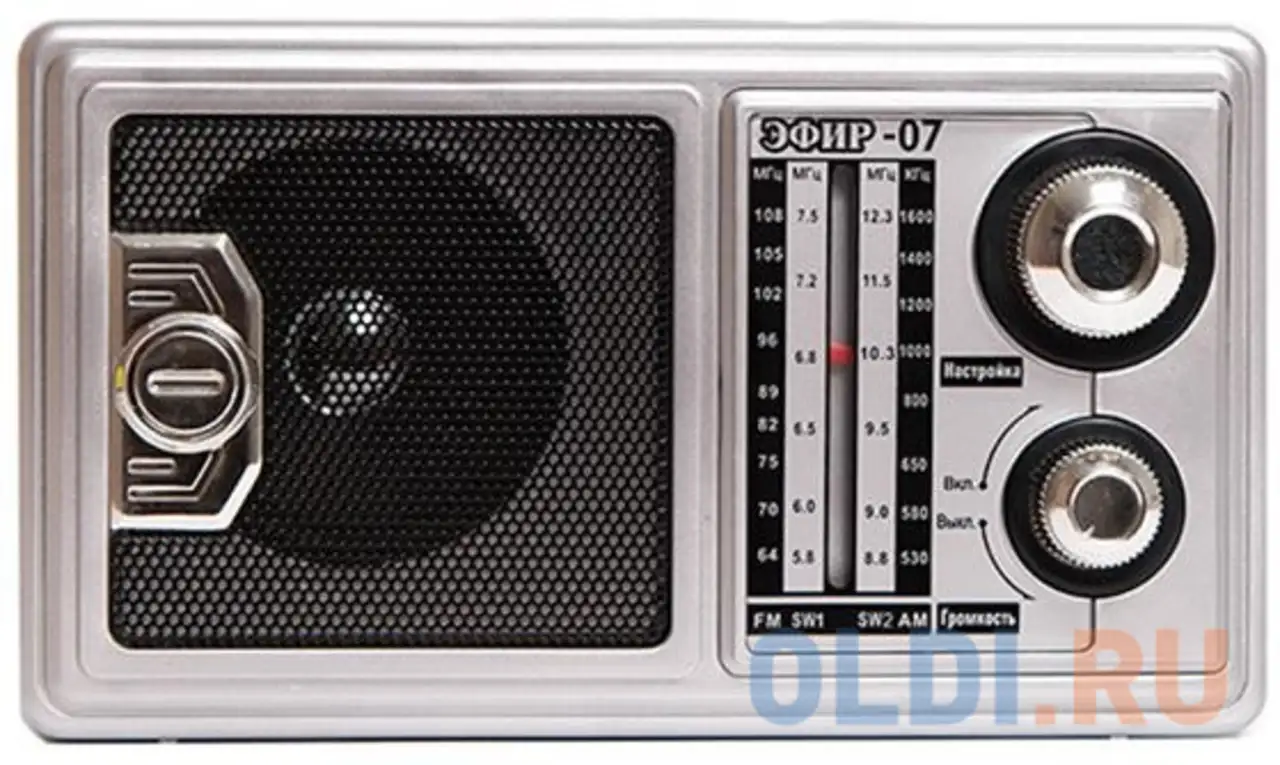 Радиоприемник портативный сигнал эфир-07 черный, фотография 1