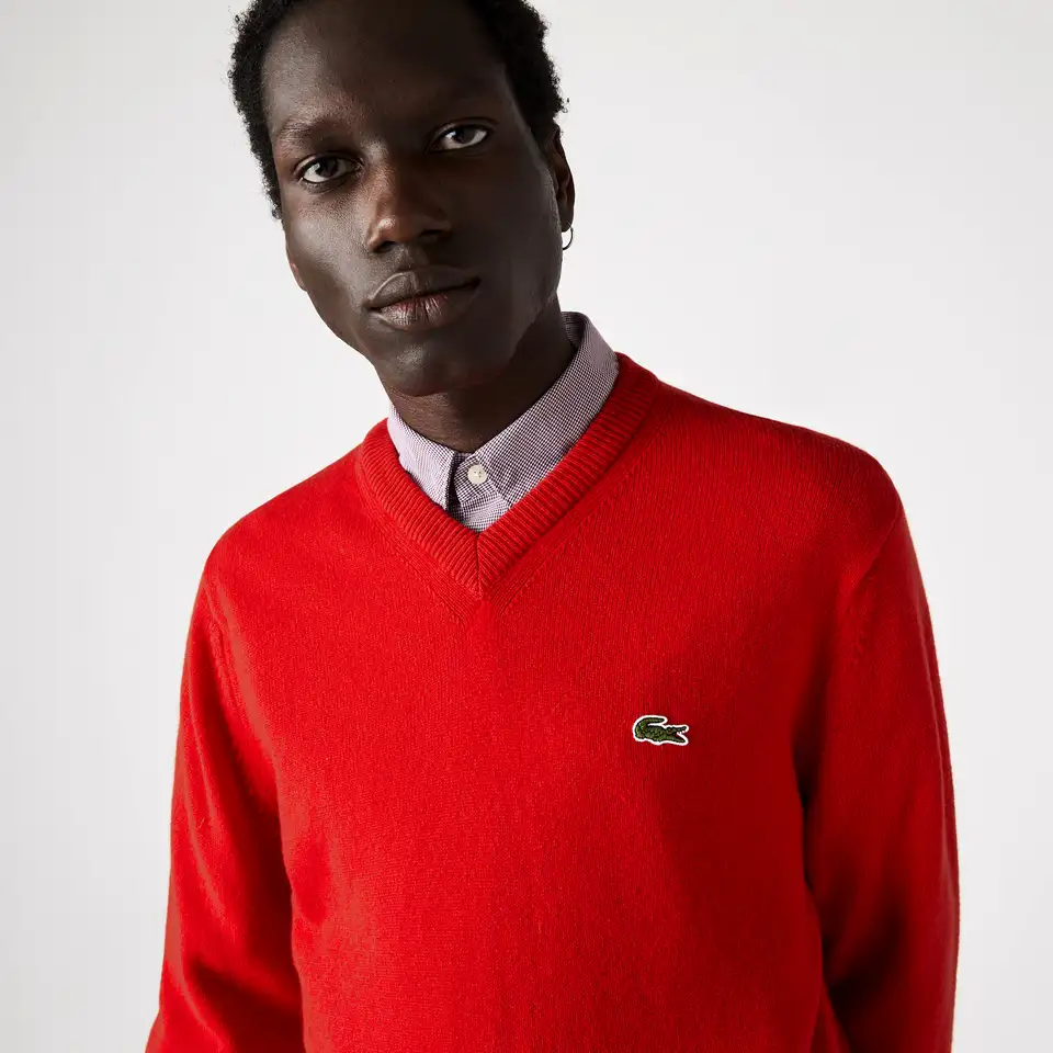 Мужской шерстяной свитер lacoste, фотография 1