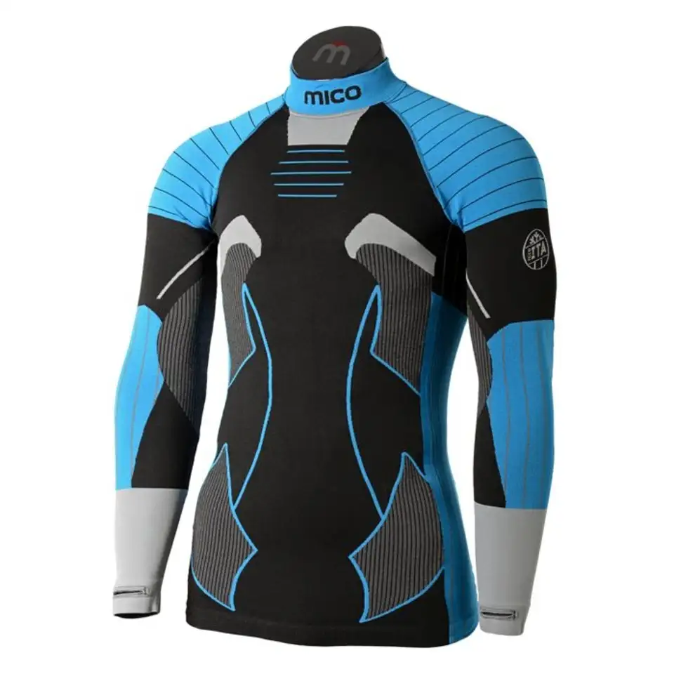 Термокофта mico man official ita nero argento, фотография 20