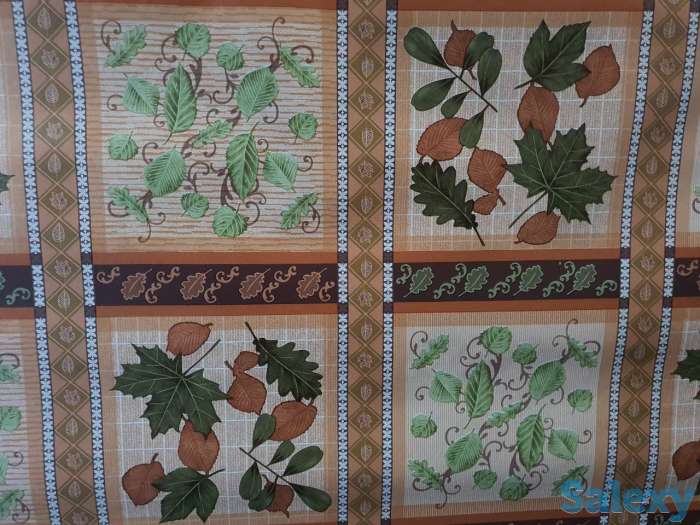 Клеенка скатерть с листьями дуба летняя, Турция, фотография 2