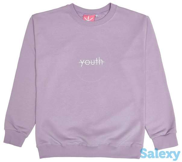 Красивый лиловый свитшот. Печать на лиловых свитшотах любых принтов., фотография 1