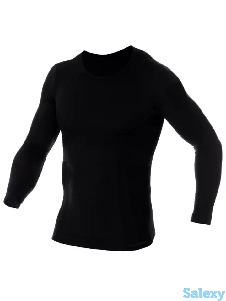 Термокофта brubeck men comfort wool black, фотография 4