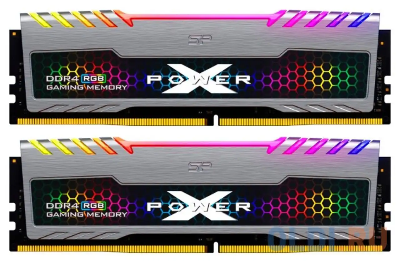 Оперативная память для компьютера silicon power sp016gxlzu320bdb dimm 16gb ddr4 3200mhz, фотография 1