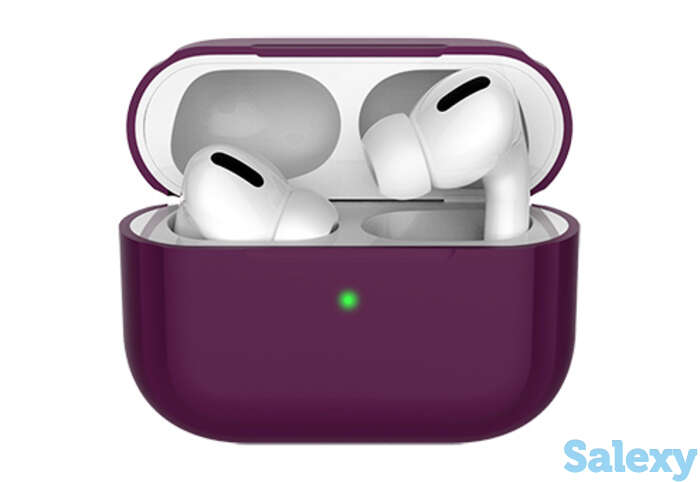 Силиконовый чехол deppa для airpods pro (47034). бургунди, фотография 1