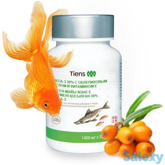 Омега-3 30% с облепиховым маслом и витамином Е (Упаковка: 1400 мг × 50 капсул.), фотография 1