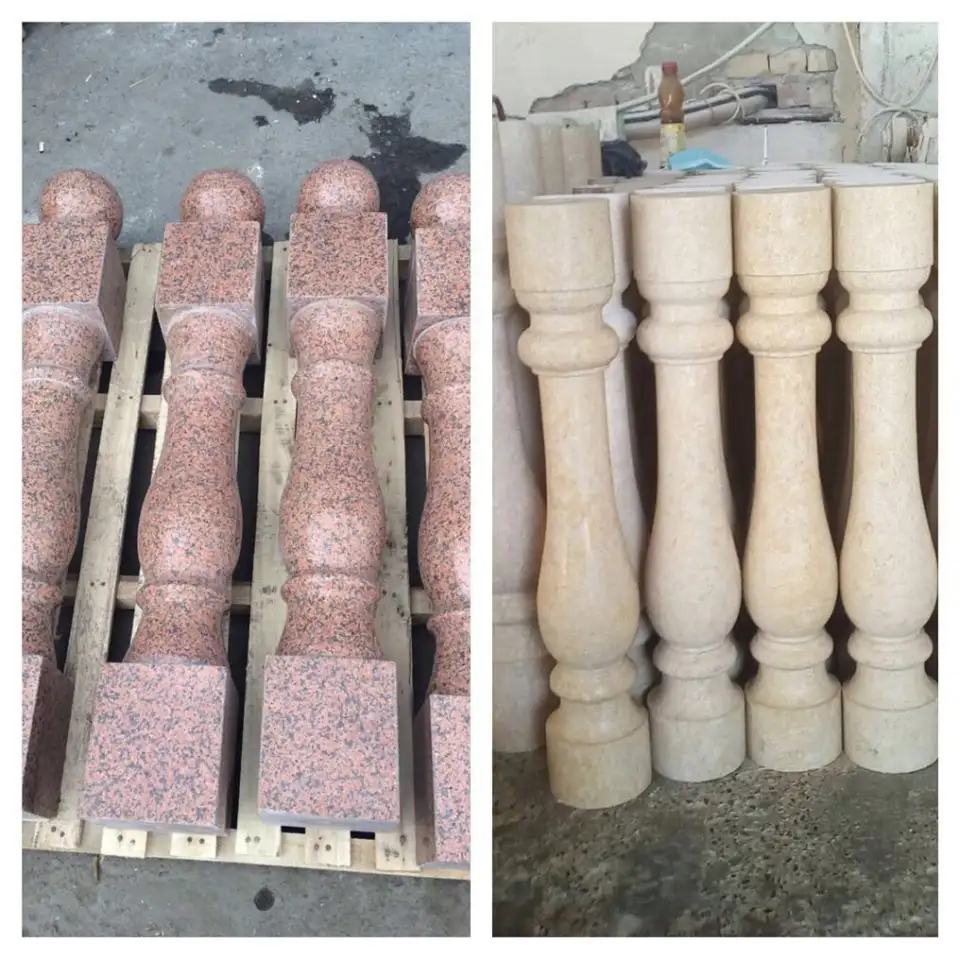 Продам каменные перила, тумбы, балюстрады на заказ. Мрамор, гранит, оникс, фотография 7