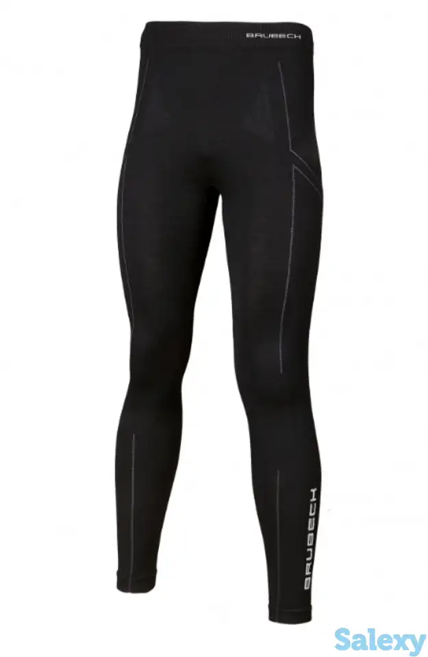 Термобрюки brubeck men wool merino black, фотография 5