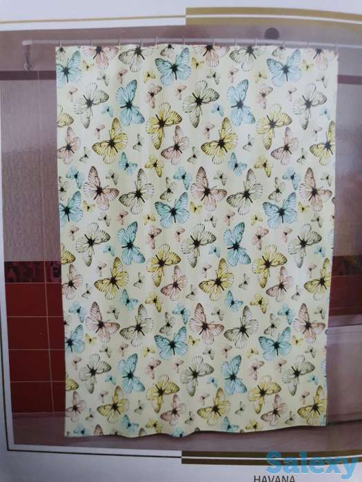Шторка для ванны, турецкая, с бабочками, фотография 2